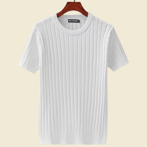 Textured Knit Essential Tee